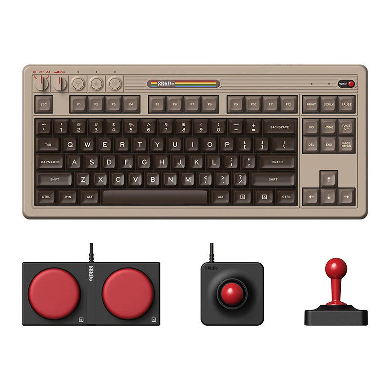 8bitdo-メカニカルゲーミングキーボード,レトロ,Bluetooth,2.4g