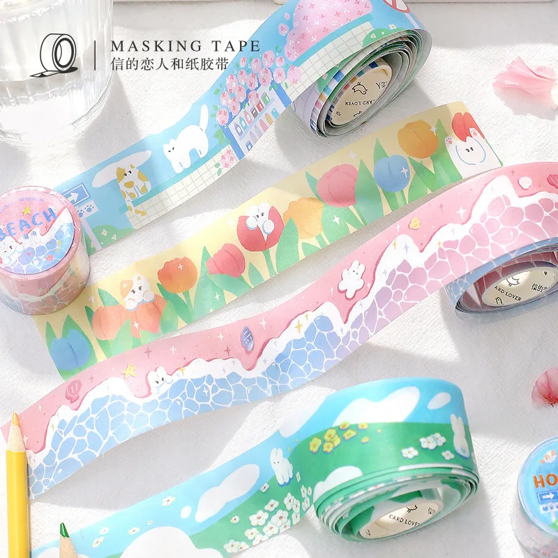 Fall Animals Flowers Washi Masking Tape Journal Card Seal Scrapbooking  Stickers