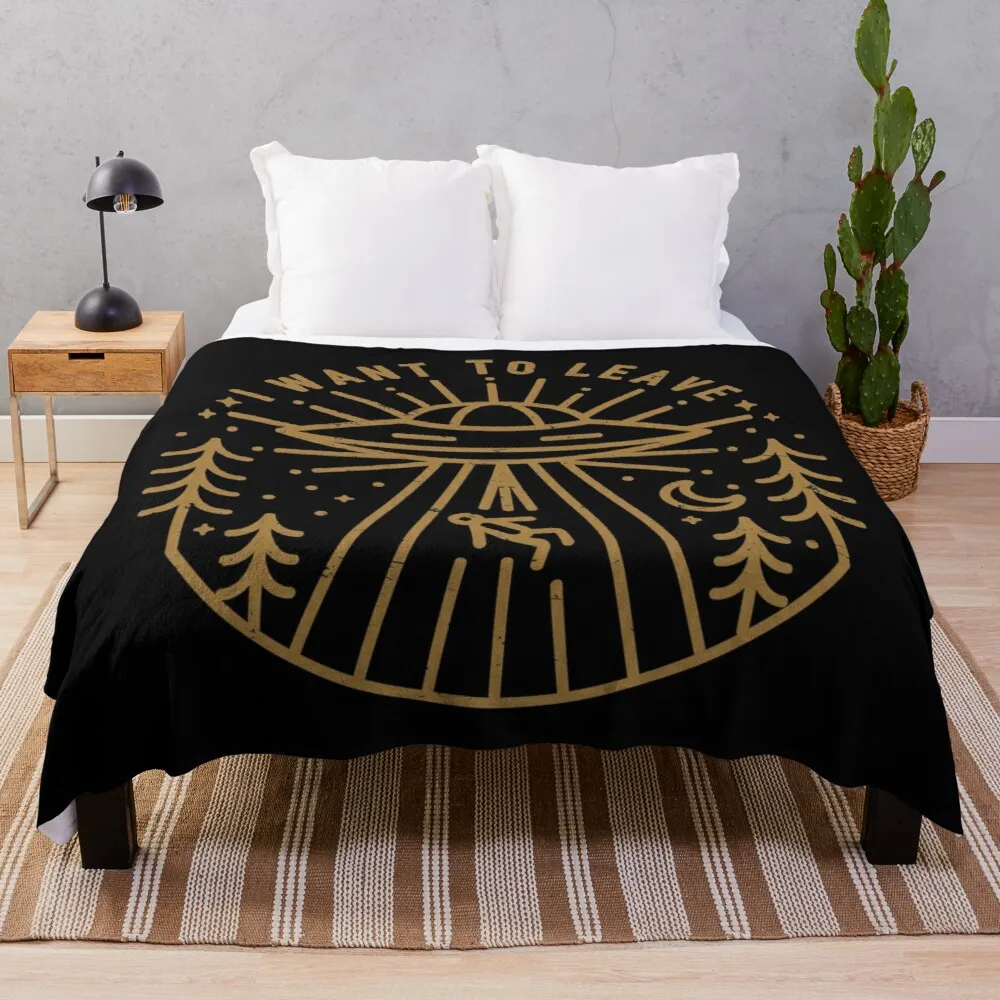 

I Want To Leave Throw Blanket Throw Blanket Fur Luxury St Blanket Microfiber