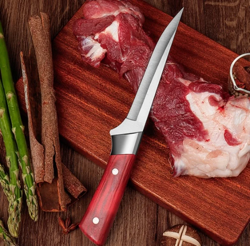 Kitchen Boning Knife Stainless Steel Fruit Paring Knife Cut Meat Pork Beef Sheep Fish Butcher Cleaver Chef with Cover meat cleaver kitchen knife