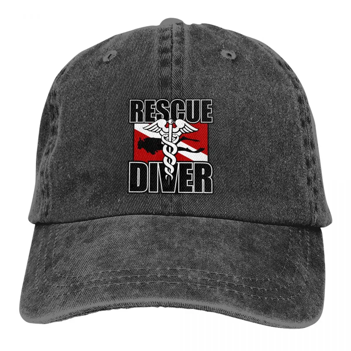

Dive Scuba Diving Multicolor Hat Peaked Men Women's Cowboy Cap Rescue Diver Baseball Caps Personalized Visor Protect Hats