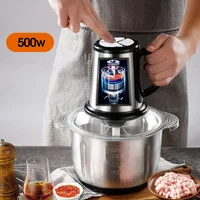 Electric Food Processor Chopper 3 Speeds 5L Blender Meat Grinder For Babyfood Vegetables Onion Garlic Mincer Kitchen Appliances 2