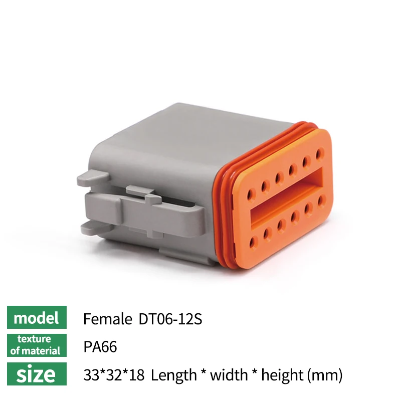 Deutsch DTP Tipo Conector Automóvel, Impermeável Alta