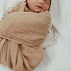 6 Layers Bamboo Cotton Baby Receiving Blanket Infant Kids Swaddle Wrap Blanket Sleeping Warm Quilt Bed Cover Muslin Baby Blanket 5