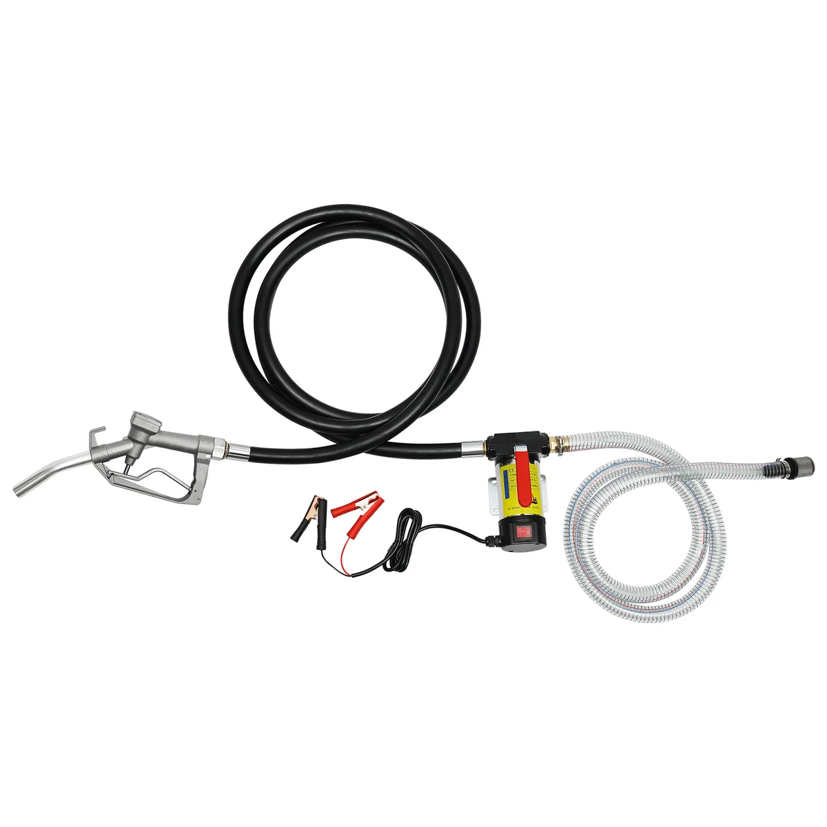 Diesel Pump Fuel Oil Pump with Hose Electric Self-Priming 12V 45L Automatic Gun — view 2