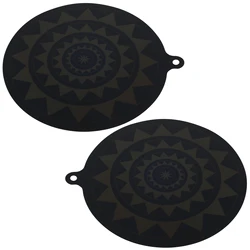 Induction Cooktop Thermochromic Silicone Protector Mat Set - Heat-Activated Kitchen Accessories - 24x26.5cm (2PCS)