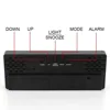 Smart Alarm Clock Bedside Table Led Alarm Clock Digital Children's Electronic Alarm Clock Curved Screen Mirror Temperature 6