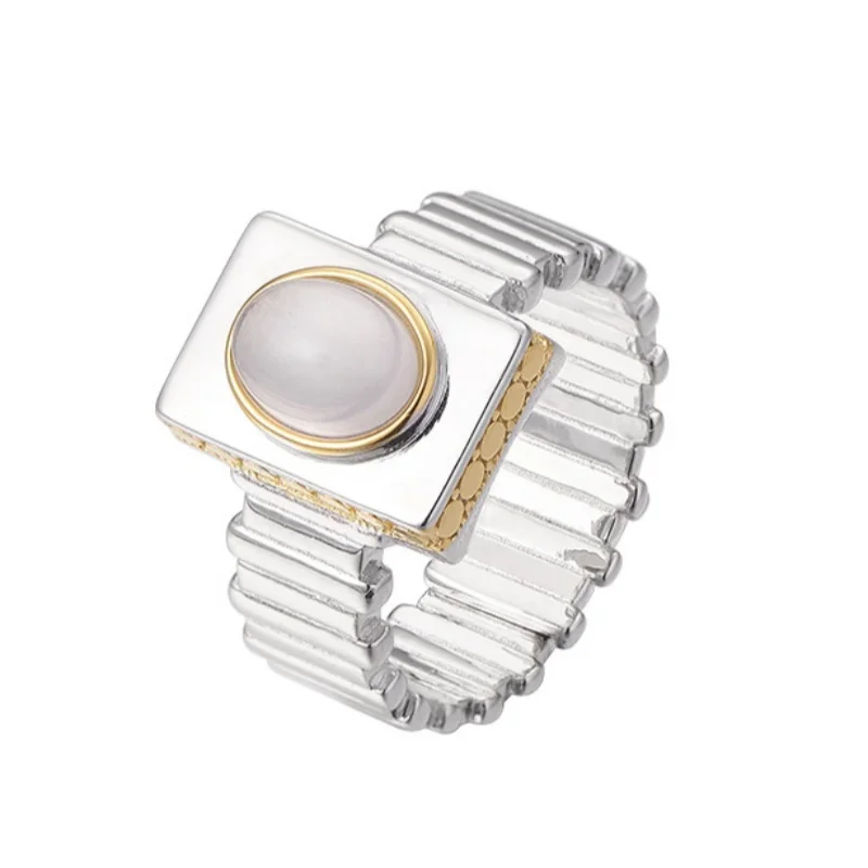 S925 sterling silver charms rings for women men new fashion contrast colored egg shaped pink crystal jewelry free shipping