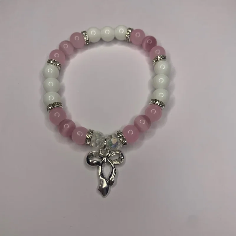 

Handmade Bowtie Beaded Bracelet