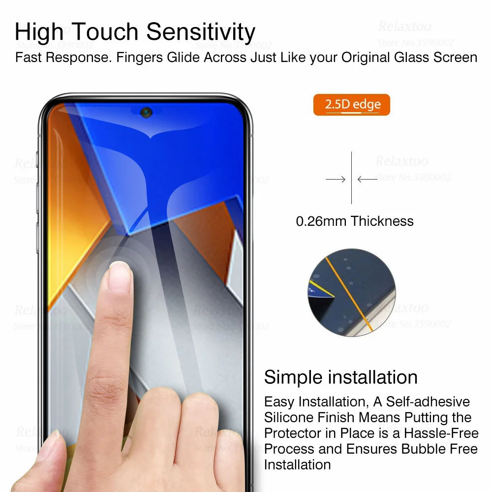 mobile tempered glass Camera Protective Glass For Xiaomi Poco M4 Pro 4G Tempered Glass Little Pocophone M 4 PocoM4 M4Pro Screen Protector Phone Film mobile screen guard