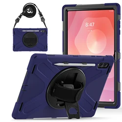 Custodia Rugged per Tablet Rotabile a 360° con Supporto e Cinghia per Spalla - 14.6