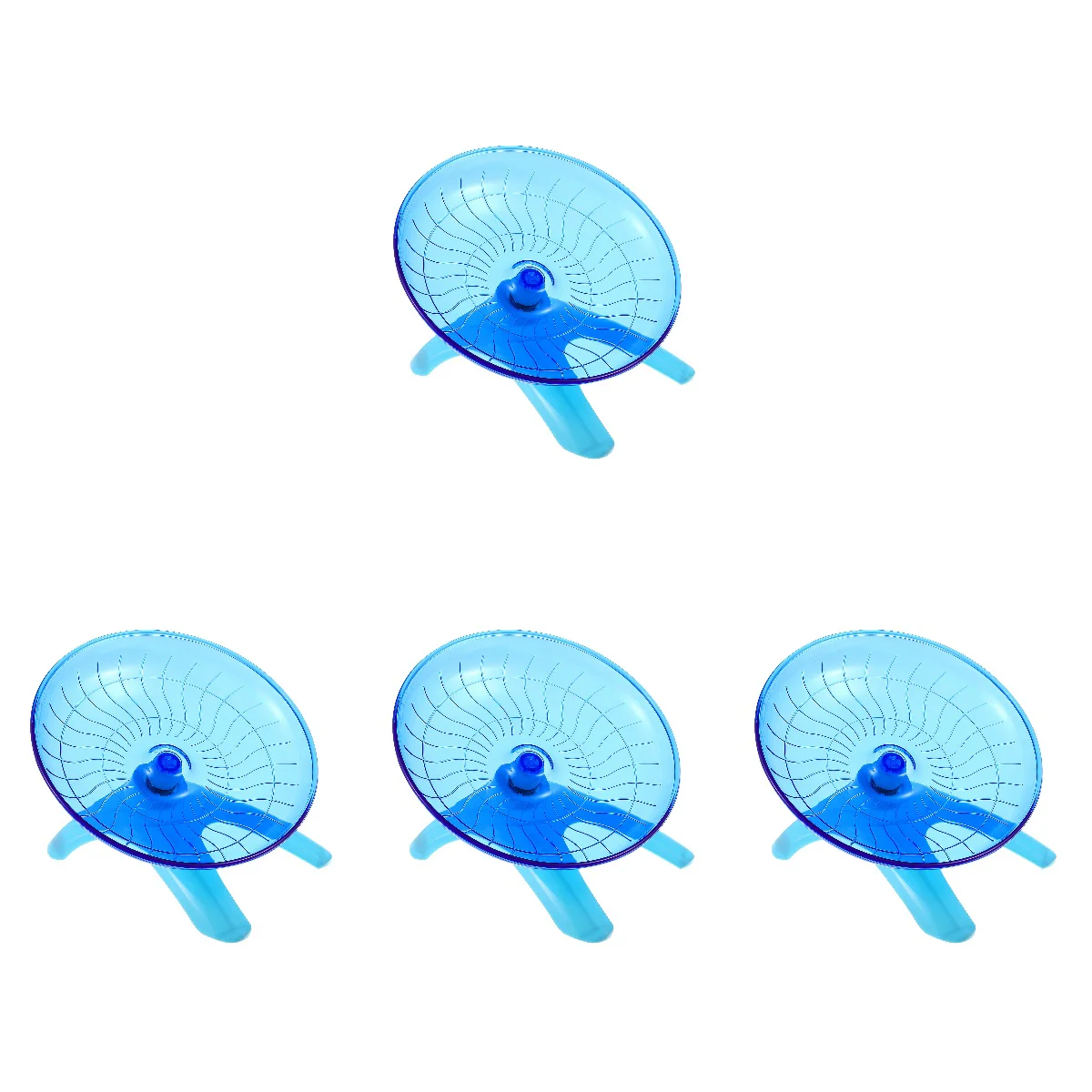 

4pcs Hamster Pet Flying Saucer Hamster Exercise Wheel for Running Jogging Random Color