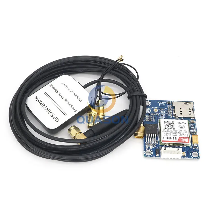 SIM808 Module GSM GPRS GPS Development Board IPX SMA with GPS Antenna