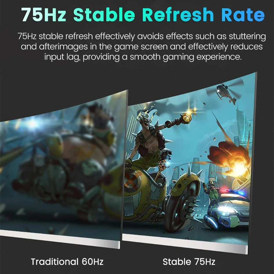 Freesync ӿ ǻ ÷ ũž , IPS VA Ŀ ƮƮ ũ, HDMI/DP, 27 ġ, 1080P, 75Hz, 1920x1080 100% SRGB, 1MS