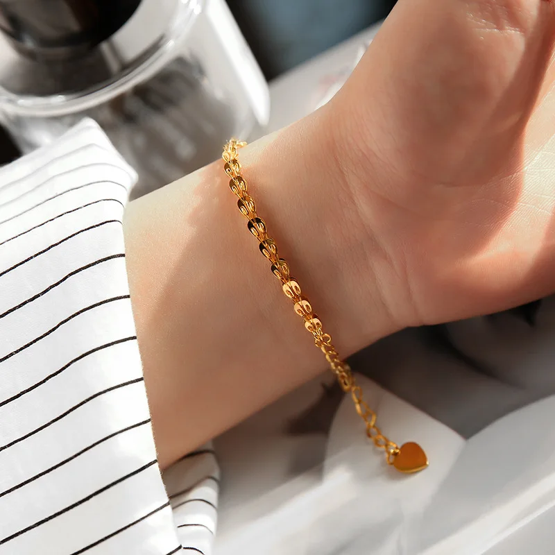 

New Arrival Fashion Titanium Steel 18k Gold Plated Lucky Phoenix Tail Bracelet for women Jewelry Gift