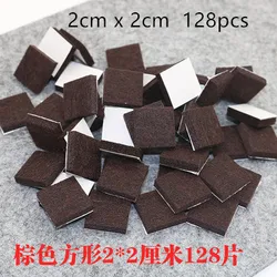Premium Felt Chair Leg Pads - Non - Slip, Scratch - Proof Floor Protectors with Self - Adhesive Backing (Brown Square 2cm)
