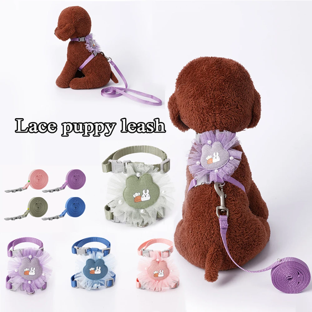 

Pet Cats And Dogs Safety Adjustable Belts No Tension Traction Rope Adjustable Safety Lace With Rope Rabbit Chest Strap