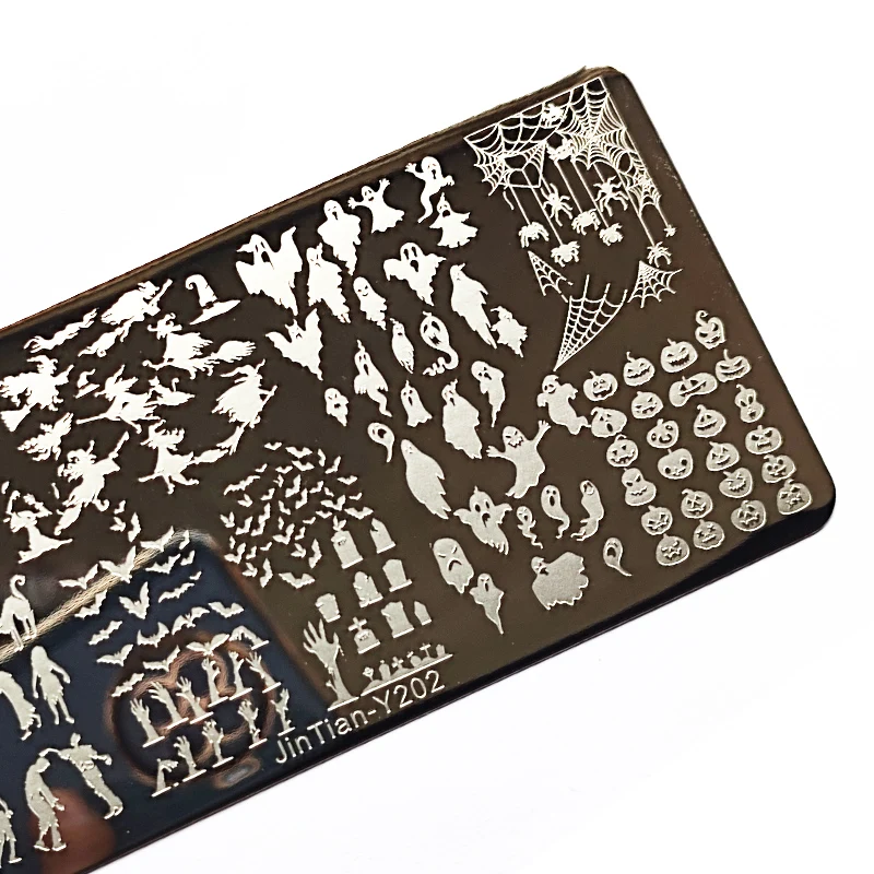 Christmas Nail Stamping Plate Winter Nails Design Nail Art Printing Stencils Nail Stamp Templates Snowflake Nail Template Tools 4