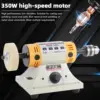 350W Adjustable Speed Bench Grinder Polishing Machine For DIY Woodworking Jade Jewelry Dental Bench Lathe Machine With Meta 5