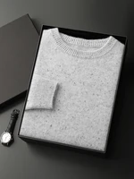 CHICUU Men's 100% Cashmere Sweater Autumn Winter Thick Pullover O-Neck Smart Casual Style Basic Soft Warm Cashmere Knitwear Tops 1
