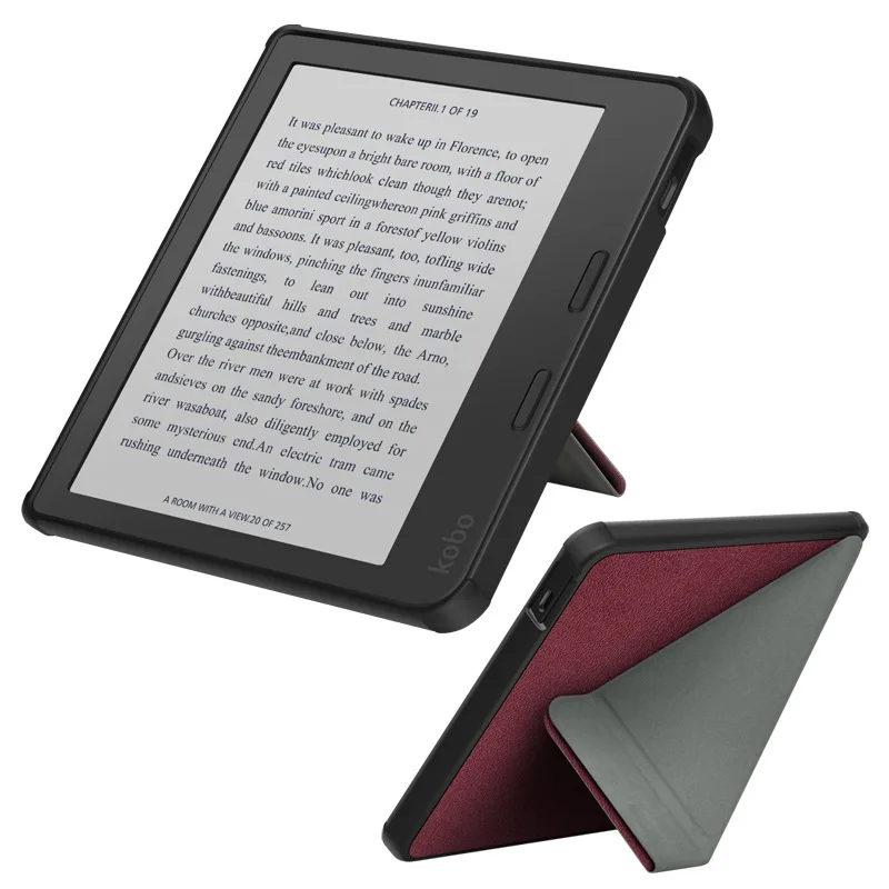 Multi-folding Stand Case for Kobo Libra Colour Libra2 7 Inch EReader Protective Cover Auto Wake/Sleep Funda