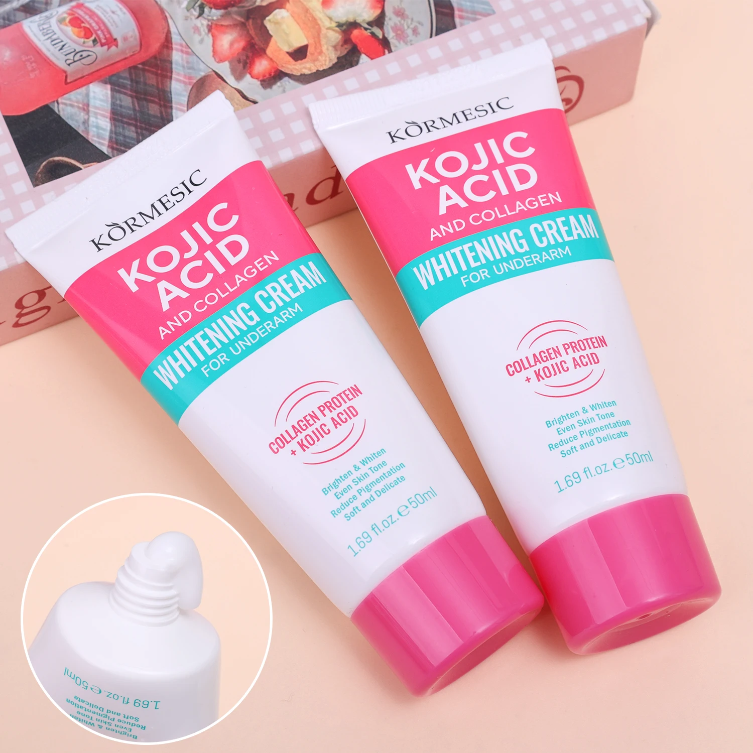 Collagen Underarm Whitening Cream Moisturizer Lightening Intimate Areas Underarm Body Skin Care Whitening Cream Beauty for Women body care cream