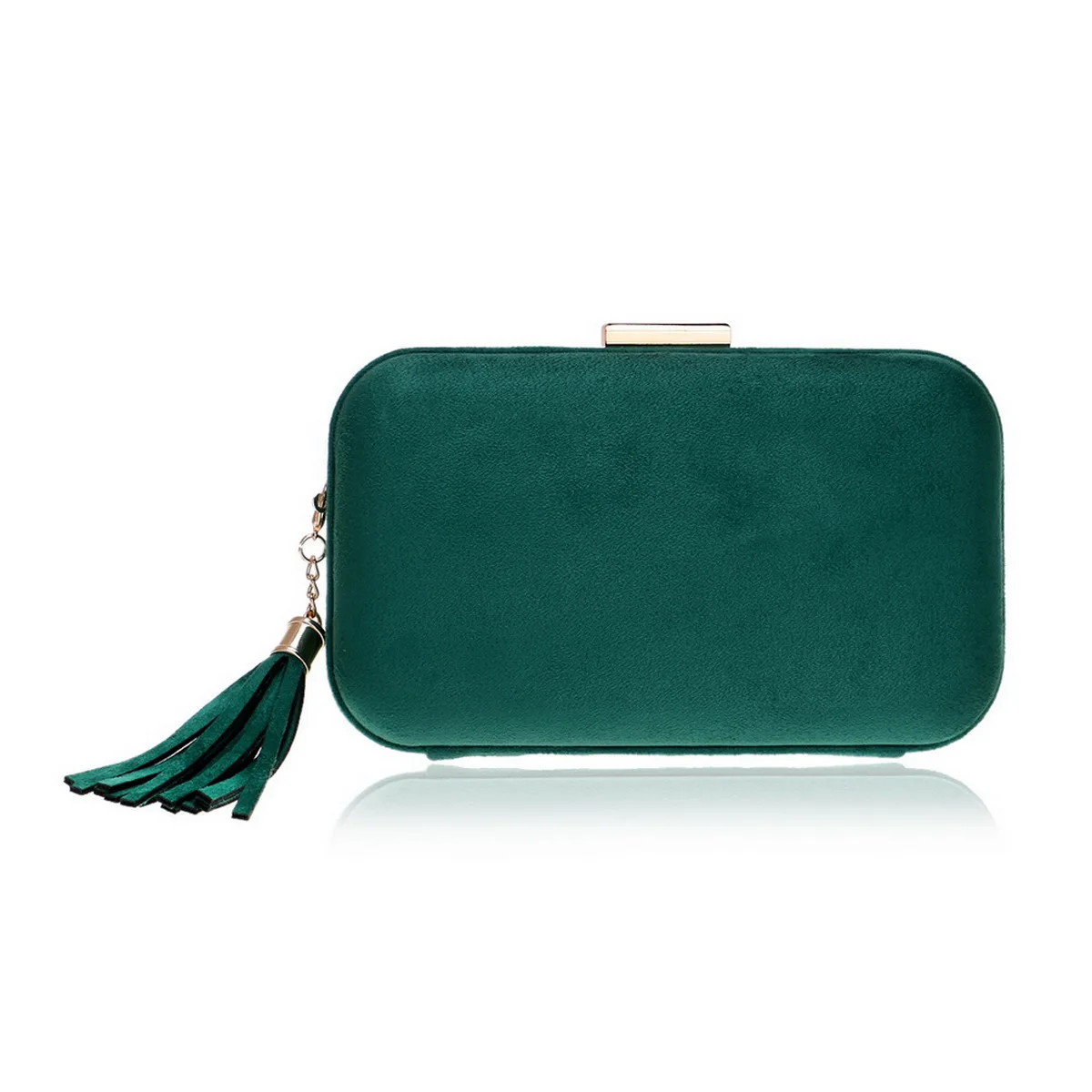 Purple Velvet Evening Handbags with Shoulder Chain for Women