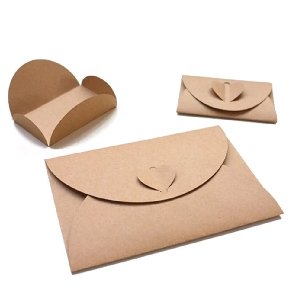 Kraft Paper Envelopes Mini Envelopes Mailing Envelopes 17.5x11CM /10.5x7CM Size 10pcs/pack