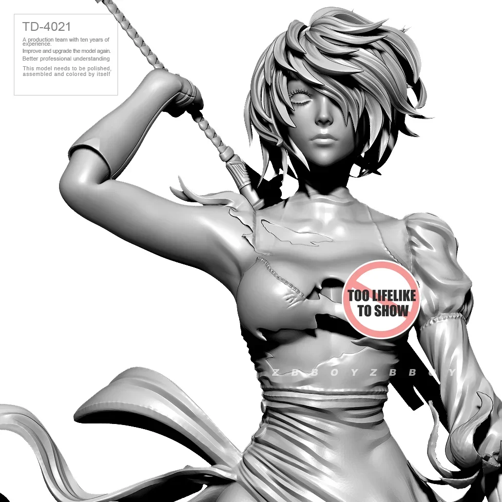 

55mm 80mm Resin model kits figure beauty colorless and self-assemble TD-4021