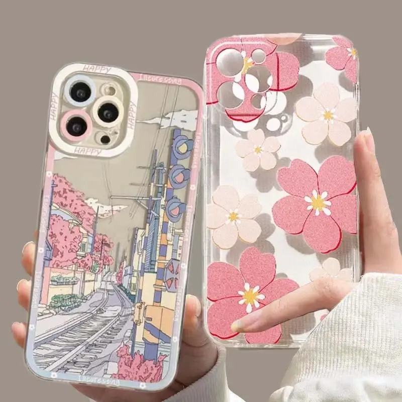 Clear Landscape Anime Scenery Phone Case