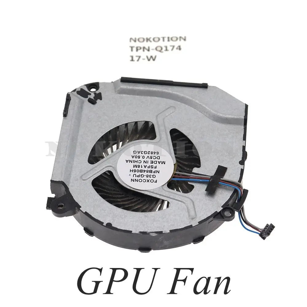 

862954-001 TPN-Q174 DAG38DMBCC0 G38D для графического вентилятора HP OMEN 17-W GPU