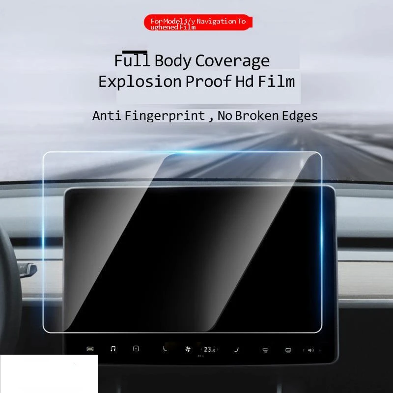 

Автомобильный экран Закаленное стекло Защитная пленка для Tesla Model 3 / X Автомобильные аксессуары Навигатор Сенсорный дисплей HD Пленка