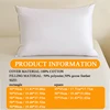 1 piece pillow,8 sizes, 100% cotton, white goose feather bed soft pillow 2