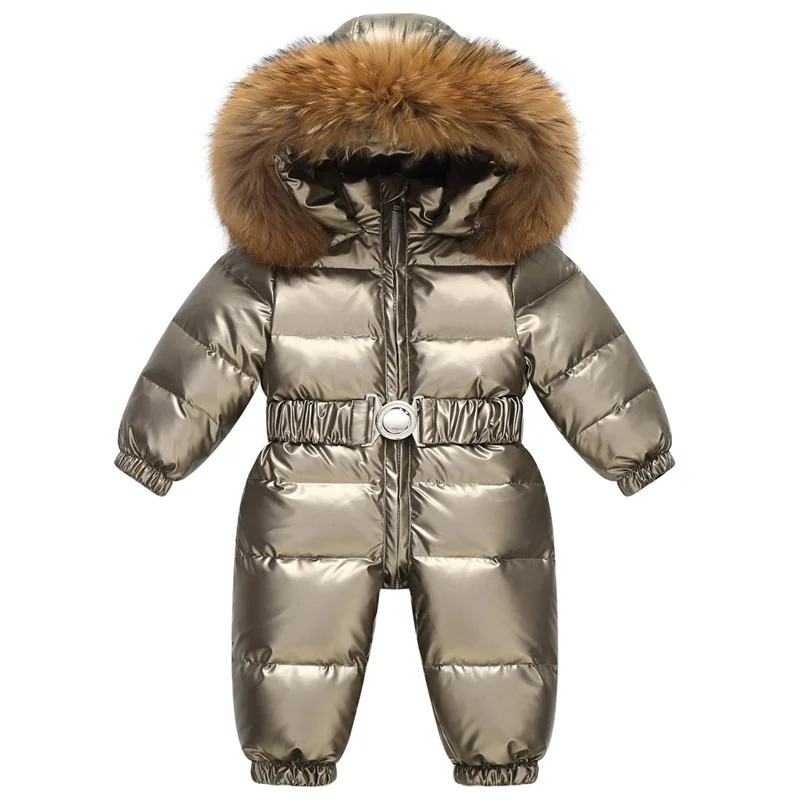 TaniWina Cold-Weather Companion: Down Romper with  Harness