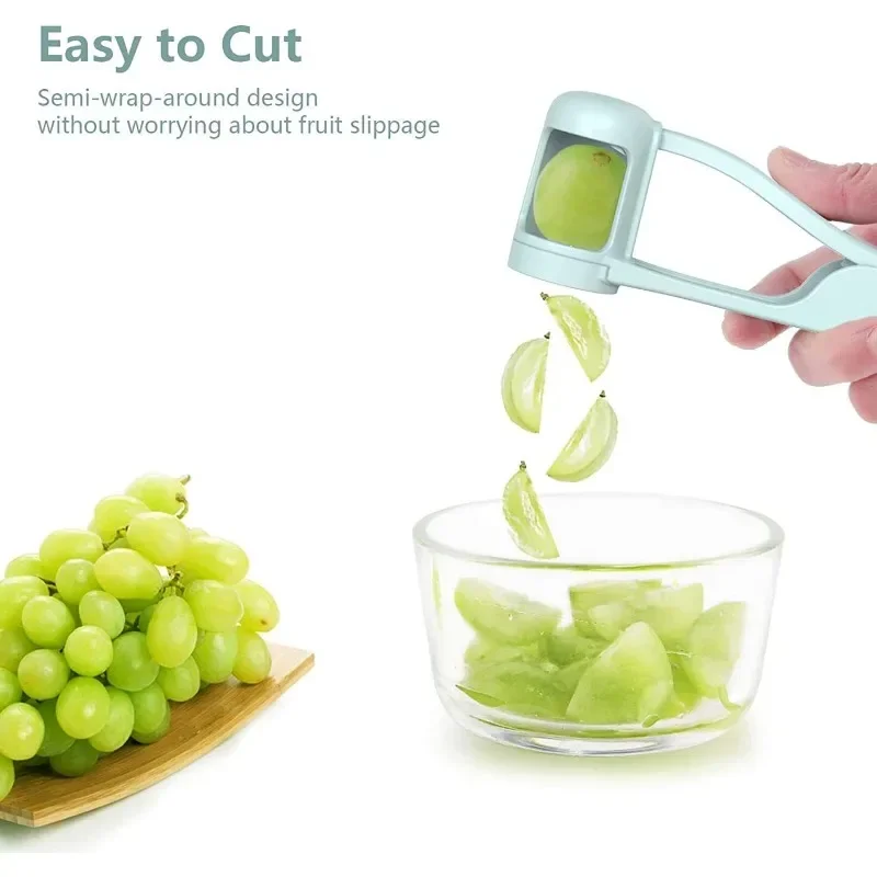 Tomato Grape Slicer Cutter Tools Cherry Fruit Salad Splitter Artifact For Toddlers Kitchen Accessories For Baby Fruit Cut Gadget