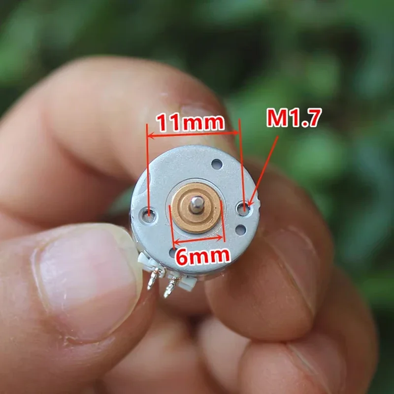 Nidec 15BY 미니 15mm 원형 스테퍼 모터 마이크로 2상 4선 스테핑 모터 18도 1.5mm 샤프트