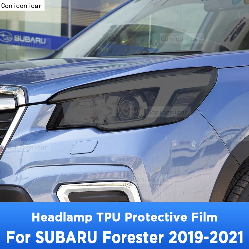 

Для SUBARU FORESTER 2019-2021 внешняя фара автомобиля Защита от царапин передняя лампа ТИНТ фотолампа аксессуары для ремонта наклейка