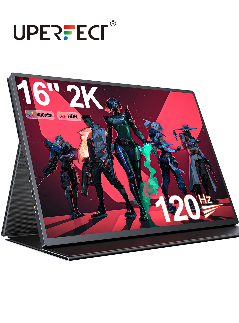 

Портативный игровой монитор UPERFECT 2K, 120 Гц, 16 дюймов, 2560x1600, IPS, HDR, FreeSync, USB-C, HDMI, портативный компьютер, дорожный экран для ПК, телефона, игровая приставка