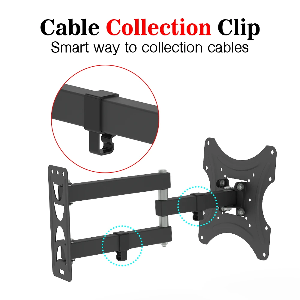 Adjustable Rotatable Wall Mount TV Stand 26-50 Inch