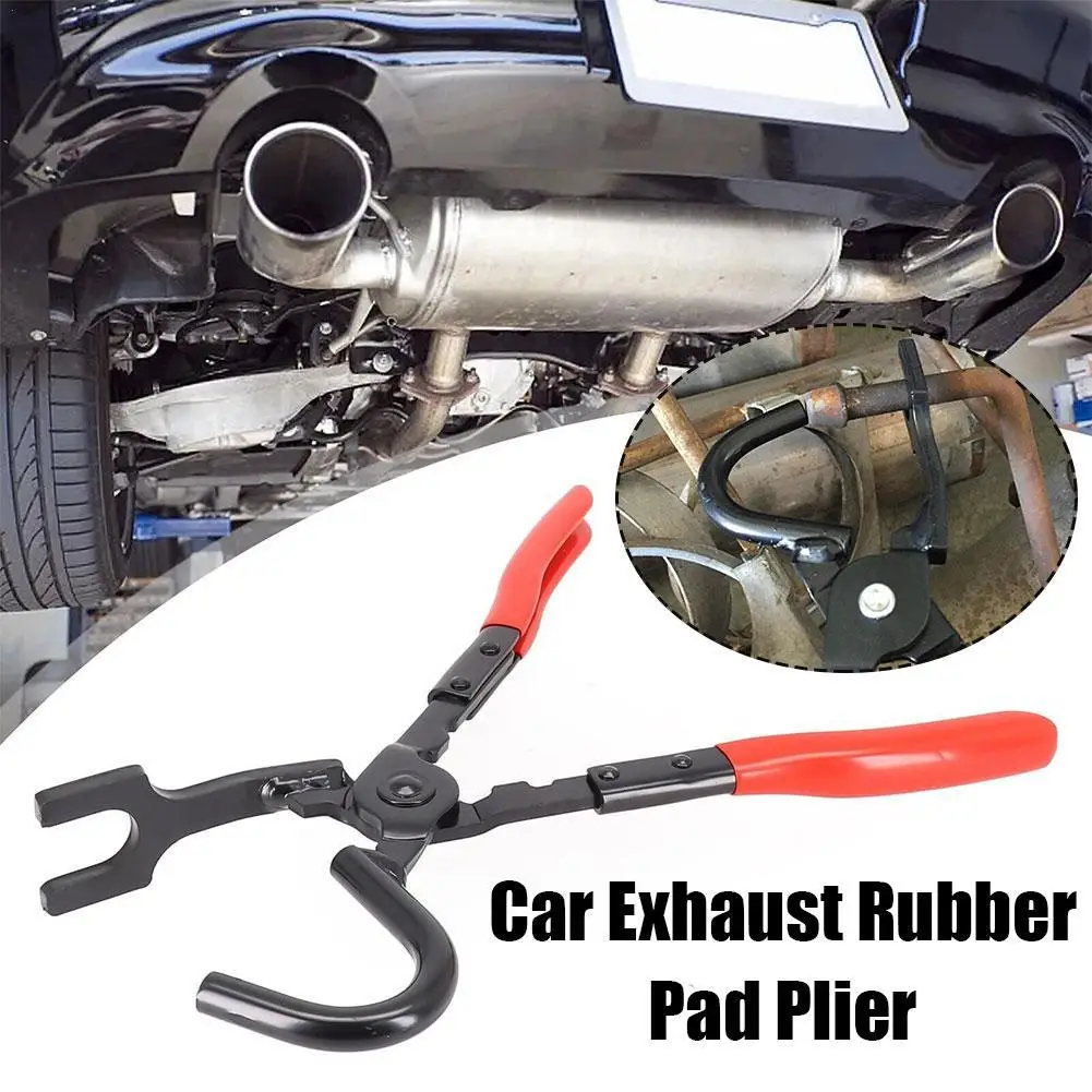 

Universal Car Exhaust Rubber Pad Pliers Exhaust Pipe Gasket Removal Plier Exhaust Hanger Removal Puller Anti-Slip Handle Tools