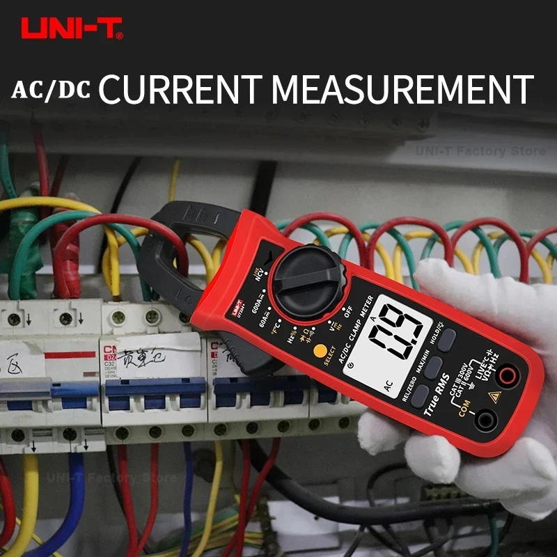 전류계 클램프 전류 측정기 UNI-T UT201+ UT202+ UT202A+ UT203+ UT204 Plus 전류 측정 플라이어 전류계 전압계