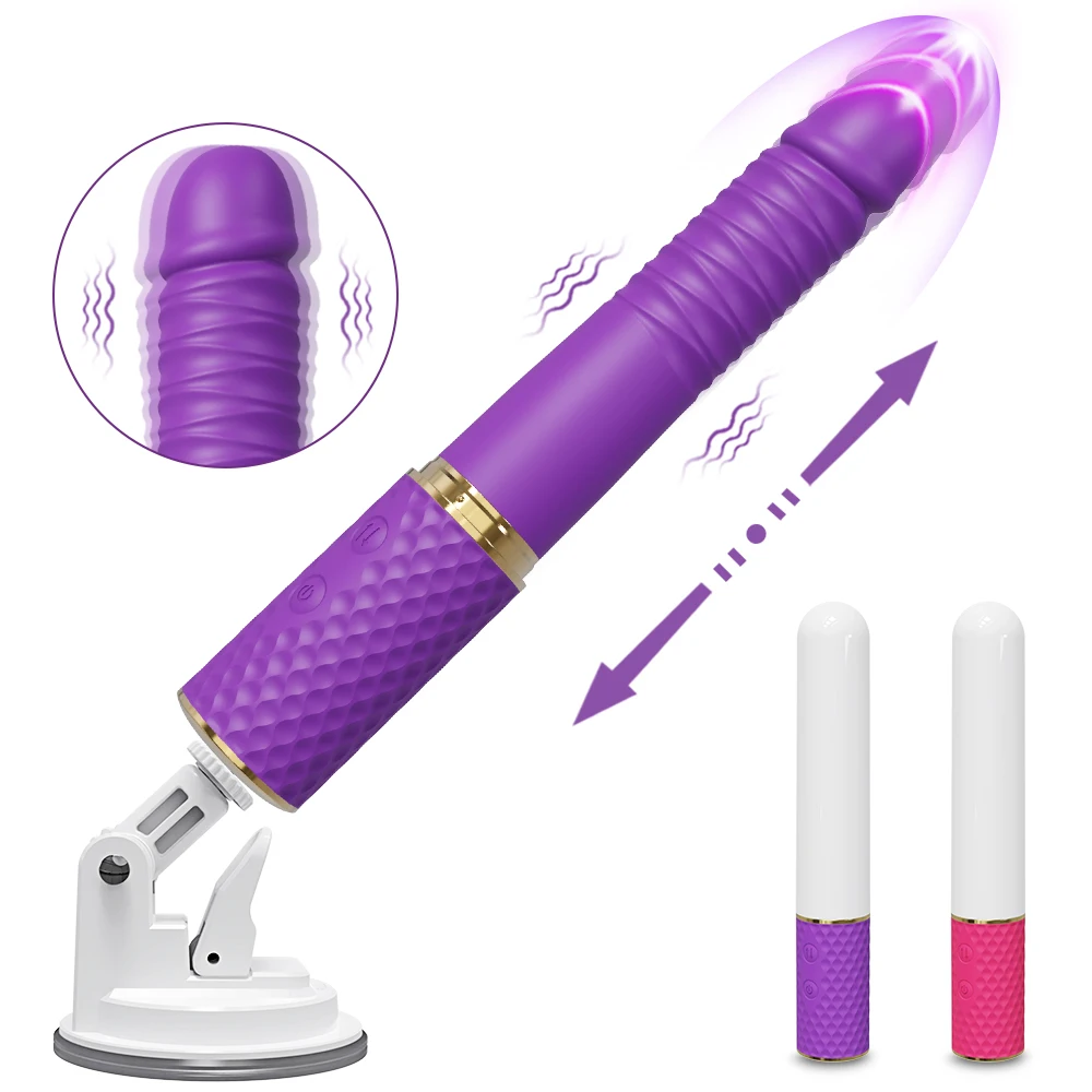 Telescopic Automatic Vibrator for Women Clitoris Stimulator Vagina Masturbation Thrusting G Spot Dildo Sex Toys Adult Goods Sex Toy