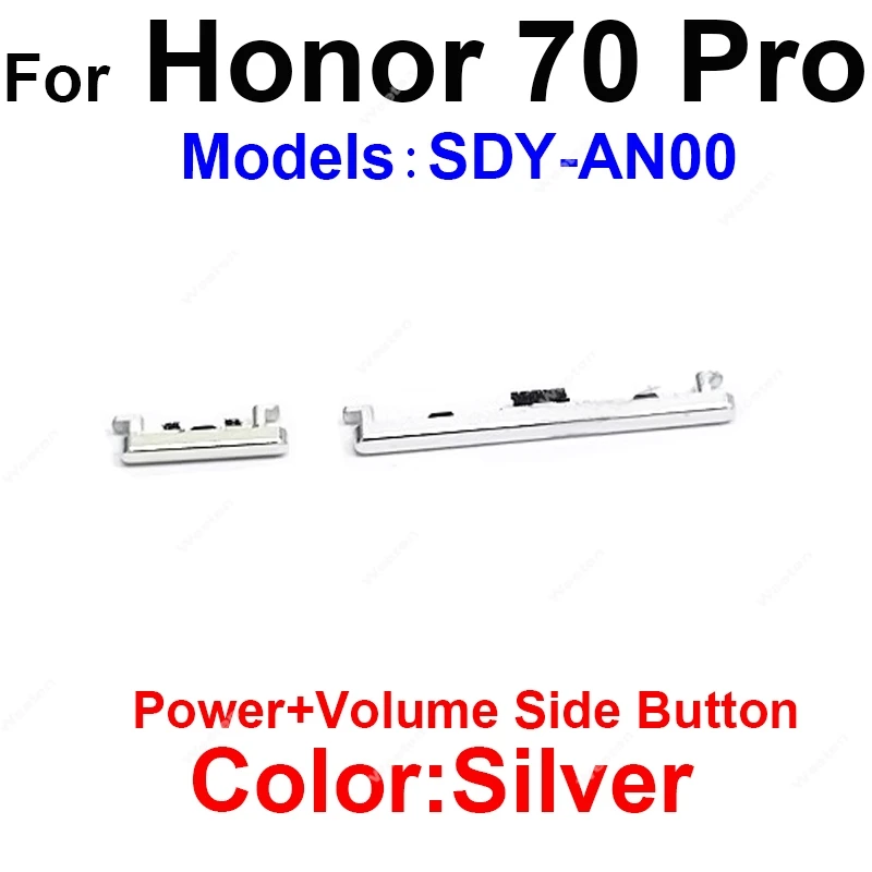 Power Volume Side Button Switch Replacement for Huawei Honor 70 Series