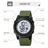 SKMEI 2082 Military Sport Men Wristwatches Back Light Stopwatch Waterproof Date Countdown Men's Watches Clock 1793 Reloj hombre 5
