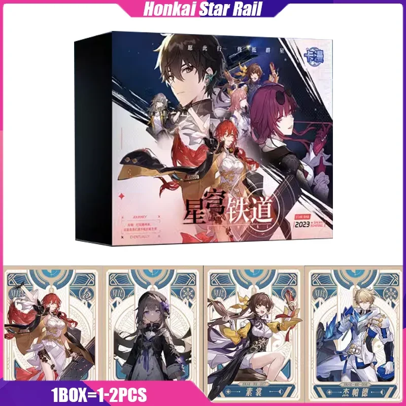 

Honkai Star Rail Cards KAMAN 1st Anime Figure Playing Card Booster Box Toy Mistery Box Board Game Birthday Gift for Boy and Girl