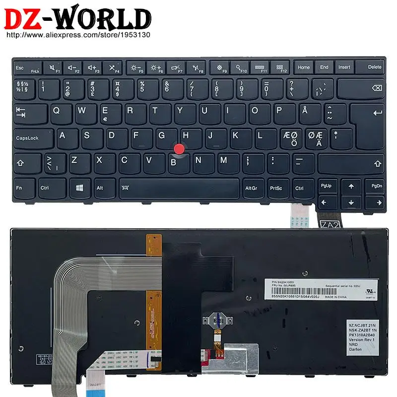 Ndc is ic dk ee br nl no bg Teclado Retroiluminado para Lenovo Thinkpad T460p T470p Laptop Português Brasileiro se fi tr pt po it - Imagem 6