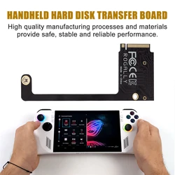 PCIE4.0 For Rog Ally SSD Memory Card Adapter Converter Transfer Board 90° M2 Transfercard for RogAlly Handheld Board Accessories