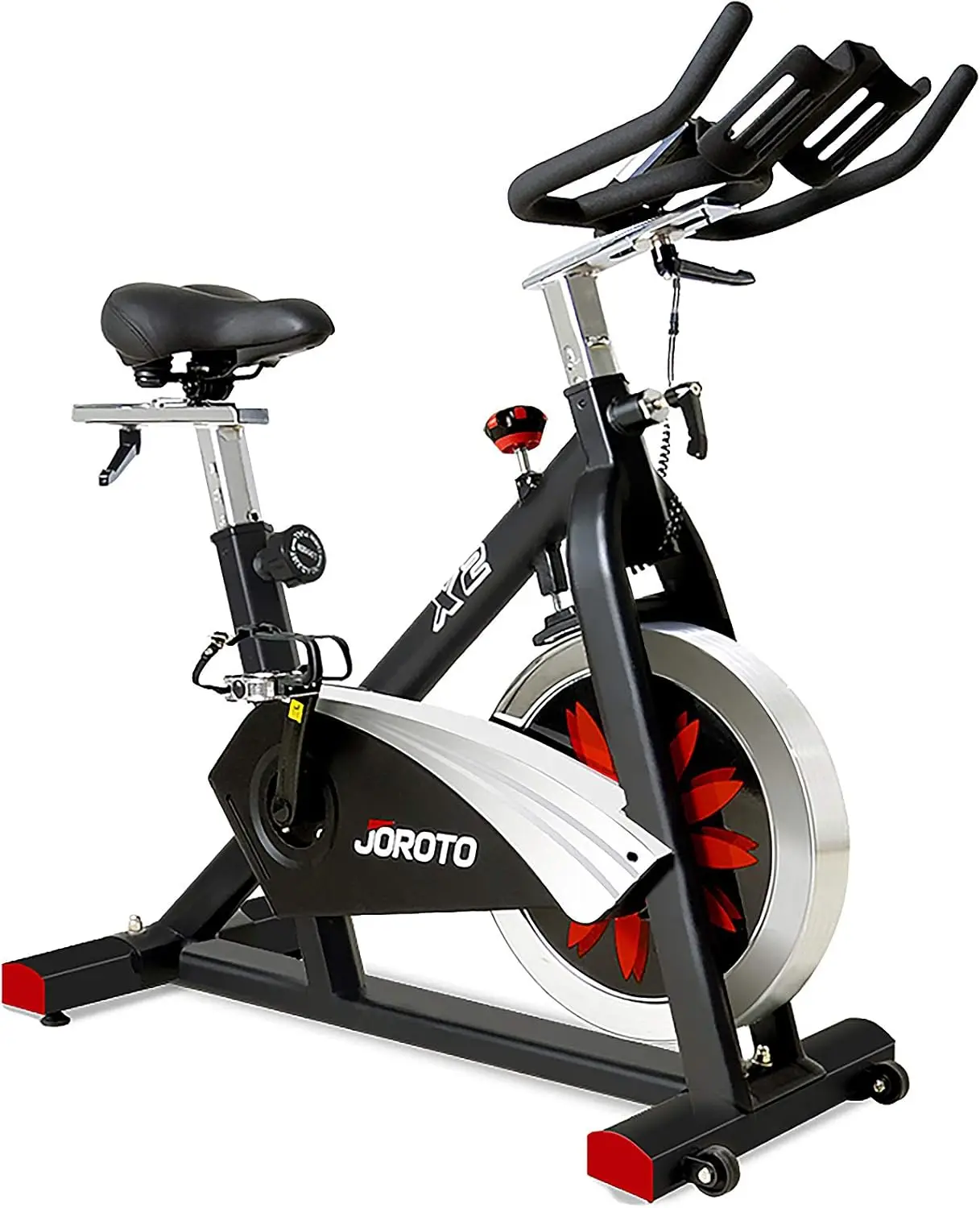 Exercise Bike, Bluetooth Stationary Indoor Cycling Bike with Readable 100 Levels Magnetic Resistance, Plus 1