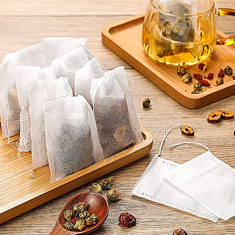 Tea bag disposable tea bag corn fiber traditional Chinese medicine non-woven fried medicine food grade filter, disposable tea filter bags, disposable tea bags