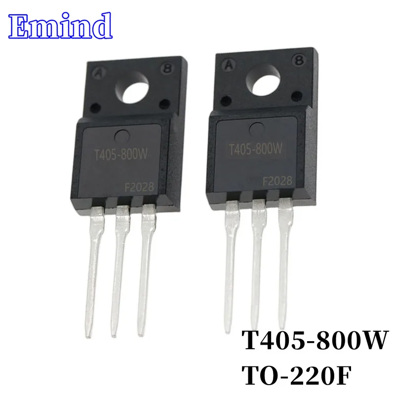 

10Pcs T405-800W Thyristor TO-220F Plastic Package 4A/800V DIP Triac Large Chip